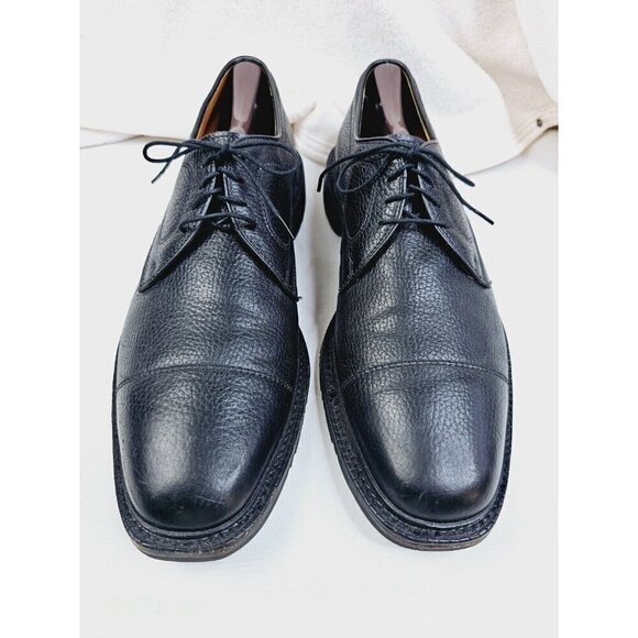 Allen Edmonds Size 11.5B Men Becker Black Pebbled Leather Lace Up Shoes USA Made main image 10